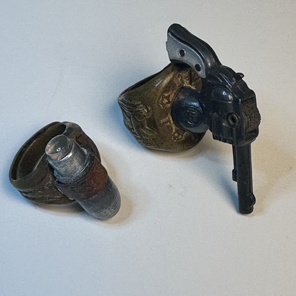 Two Kix Cereal Lone Ranger Premium Rings Atom Bomb no cap 1946, Six Shooter 1947 - Picture 1 of 11